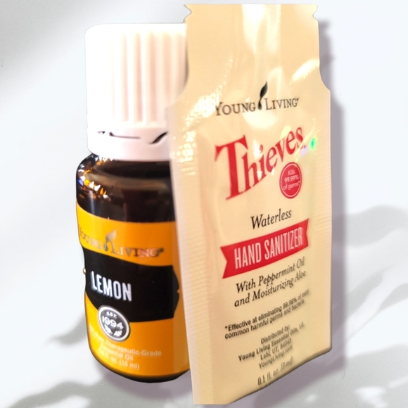 Young Living Essential Oil Bundle Lemon Oil & Thieves Hand Saniti… - Picture 12 of 14